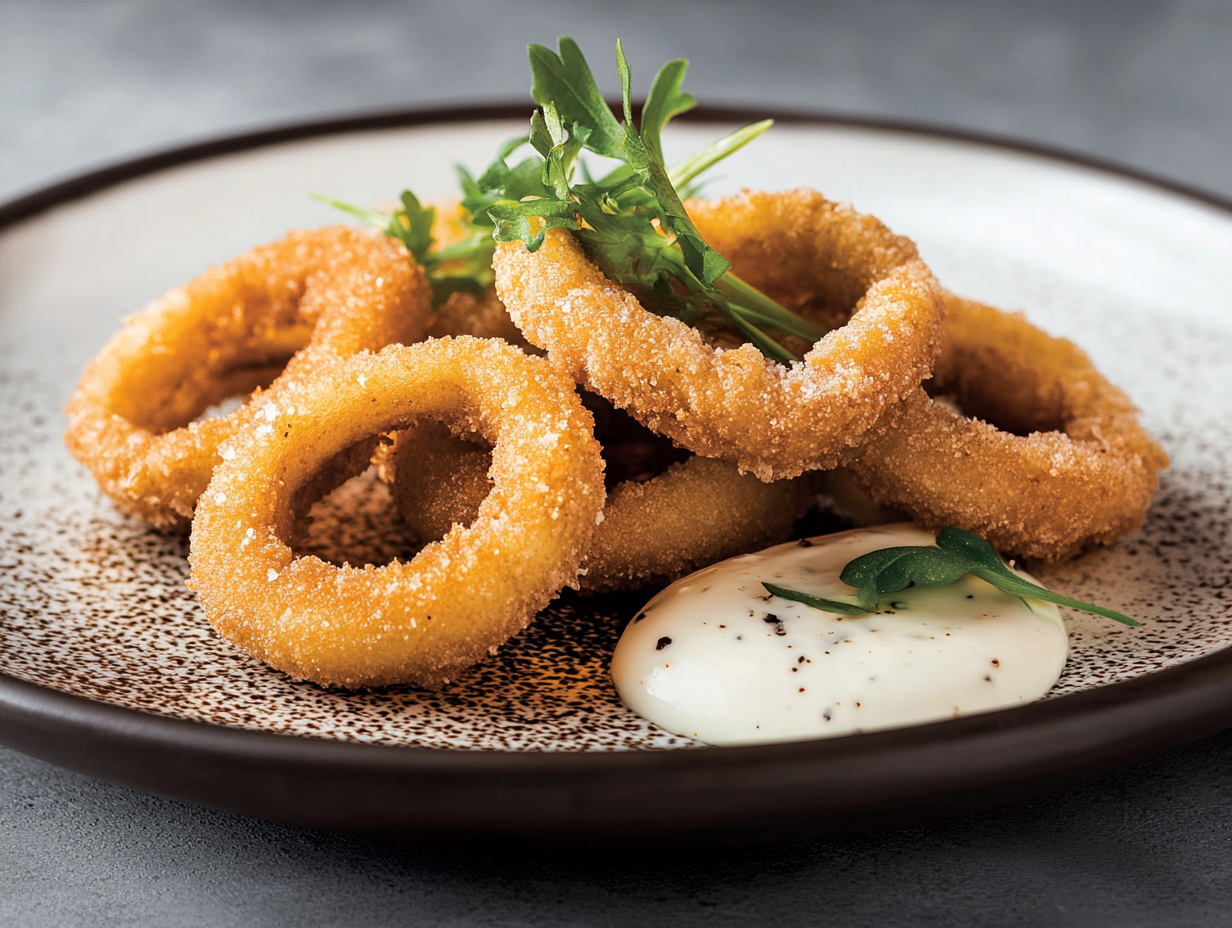 Sqid Rings Crumbed Formed Squid Rings - Holt Seafood